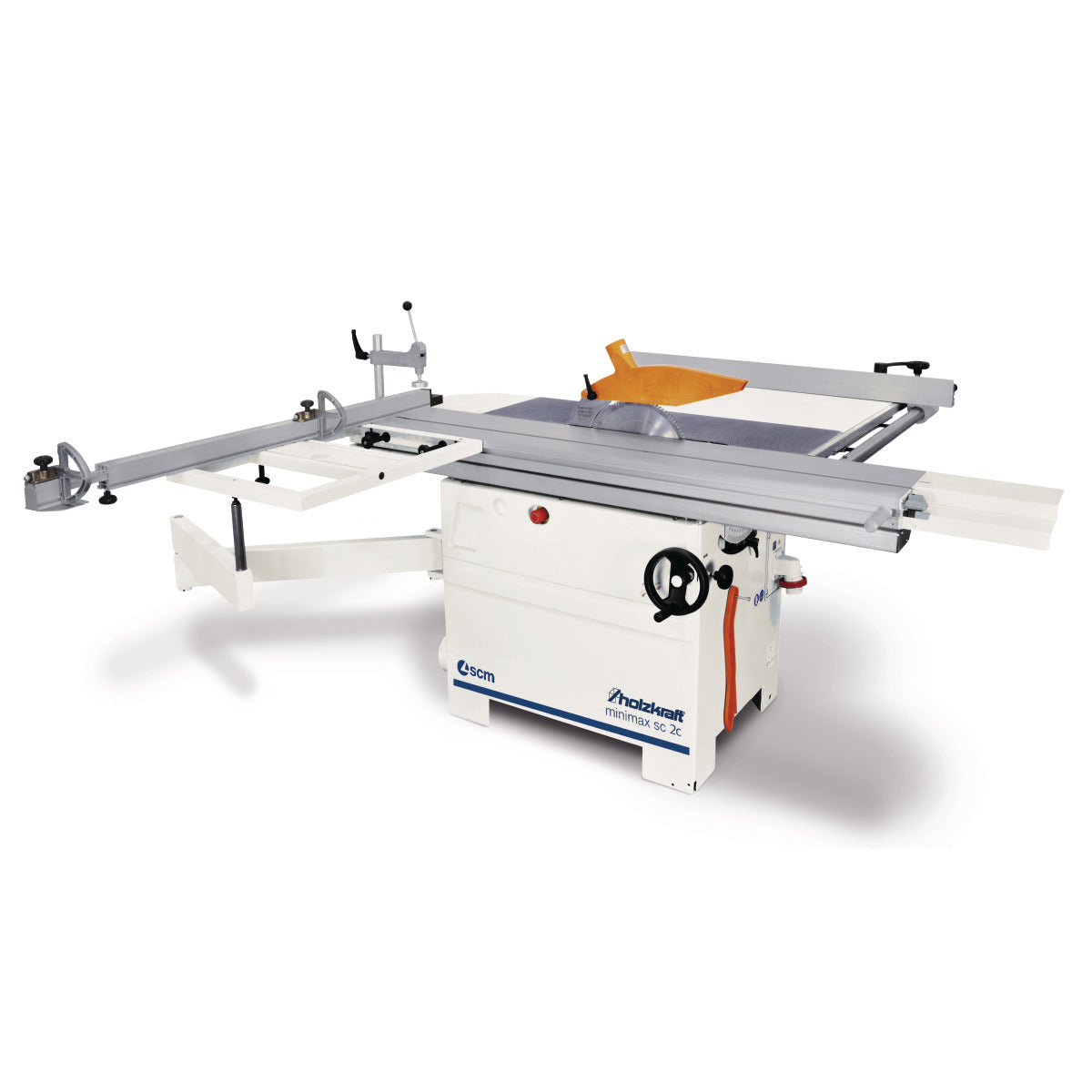 Holzkraft minimax SC 2c - Ultrakompakte Formatkreissägen mit schwenkbarem Sägeblatt und Format-Schliebeschlitten aus eloxiertem Aluminium