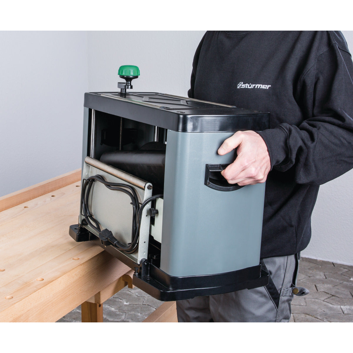 Holzstar halbstationärer Dickenhobel DH 330