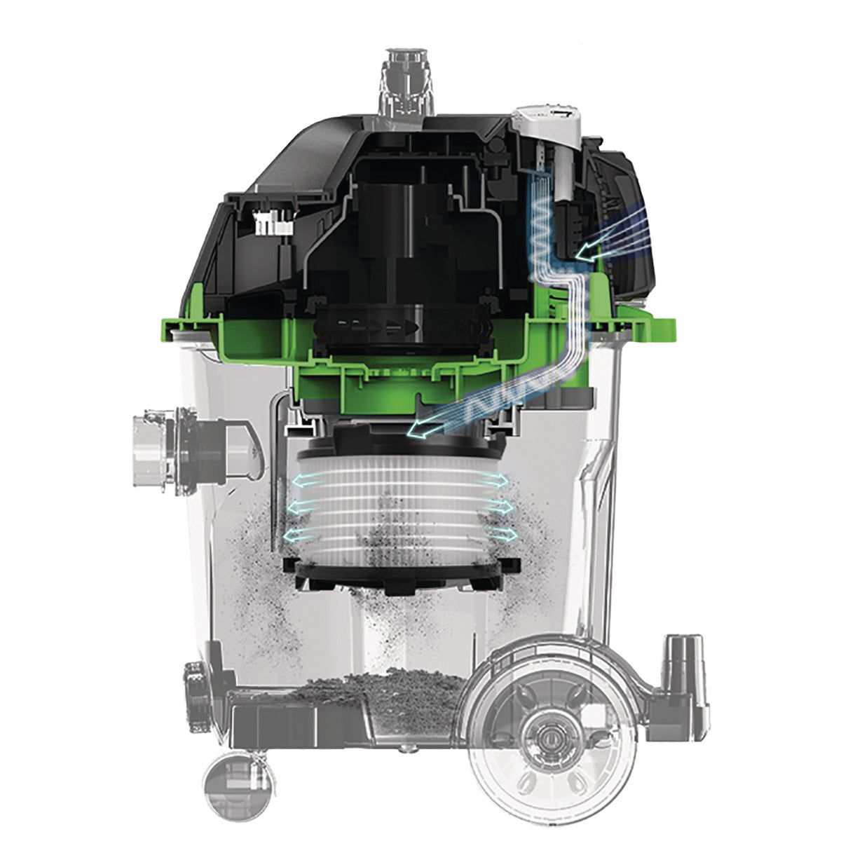 Cleancraft wetCAT 120 RH - Kompakter Nass- / Trockensauger