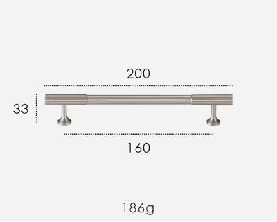 Möbelbeschläge aus Messing - Serie Windsor - kanneliert
