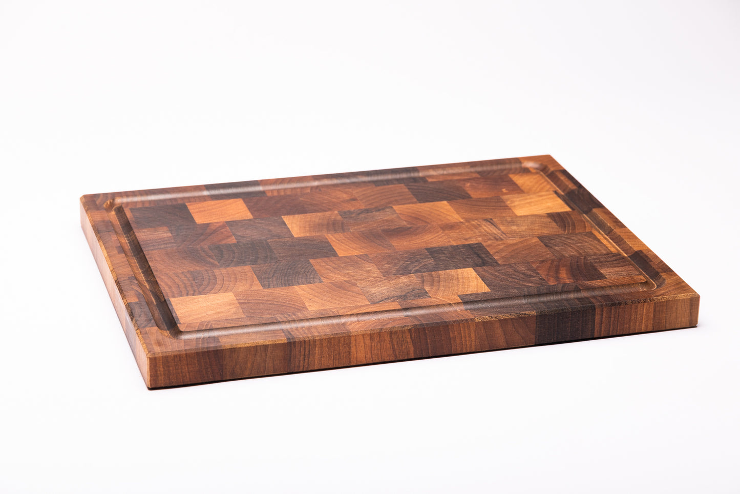 Hirnholz-Schneidbrett aus Nussbaumholz 380x280x25 mm (Kopie)