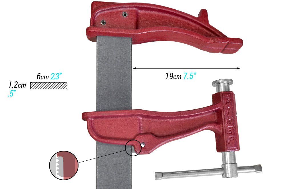 Piher Maxipress XXL- Hochleistungsschraubzwinge