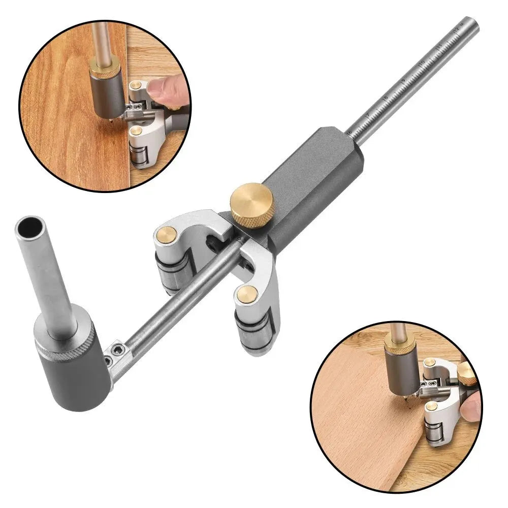 Das Streichmaß neu definiert: Doppelt gelagerter Parallel-Anreißer bis 120mm, auch geeignet für Bögen und Radien