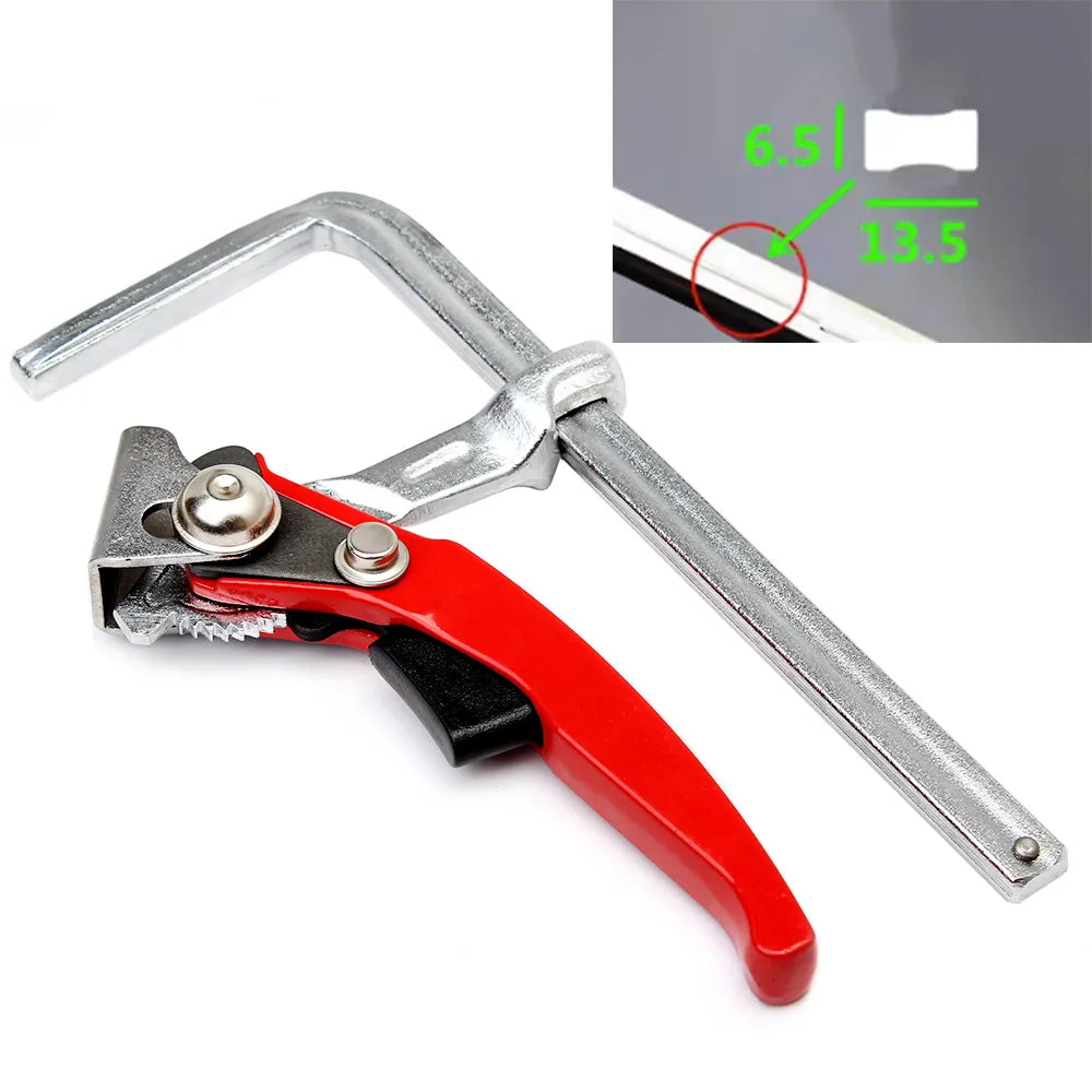Produktbild von Schweißzwinge Robust Schlosserzwinge 600mm Spannweite - Stahl Schraubzwinge Mit 120mm Tiefe Metallbau Zwinge