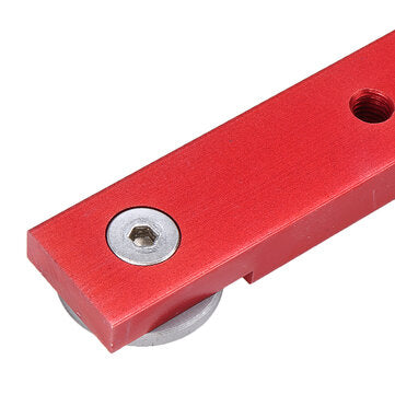 Miter Slider rot - Schlitten für 19mm (3/4") T-Nut Schiene, verfügbare Längen  von 300-880mm aus Aluminium für Tischkreissägen, Tischfräsen, Frästische, selbstgebaute Table Sleds