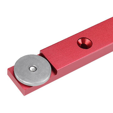 Miter Slider rot - Schlitten für 19mm (3/4") T-Nut Schiene, verfügbare Längen  von 300-880mm aus Aluminium für Tischkreissägen, Tischfräsen, Frästische, selbstgebaute Table Sleds