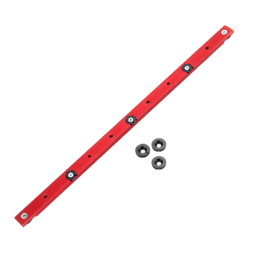 Miter Slider rot - Schlitten für 19mm (3/4") T-Nut Schiene, verfügbare Längen  von 300-880mm aus Aluminium für Tischkreissägen, Tischfräsen, Frästische, selbstgebaute Table Sleds