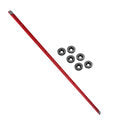 Miter Slider rot - Schlitten für 19mm (3/4") T-Nut Schiene, verfügbare Längen  von 300-880mm aus Aluminium für Tischkreissägen, Tischfräsen, Frästische, selbstgebaute Table Sleds